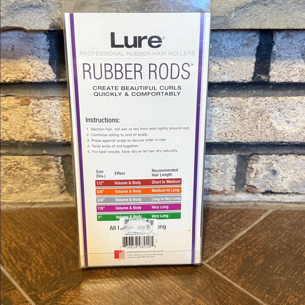 Purple Rubber Hair Rods - Picture 2 of 3